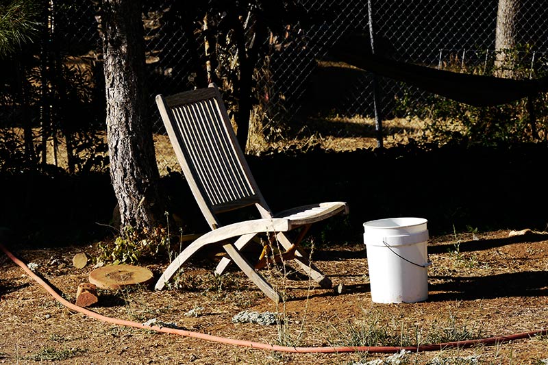 chair & bucket